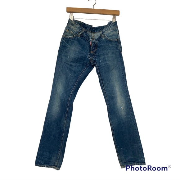 DSQUARED2 men’s distressed slim denim. - Picture 1 of 6
